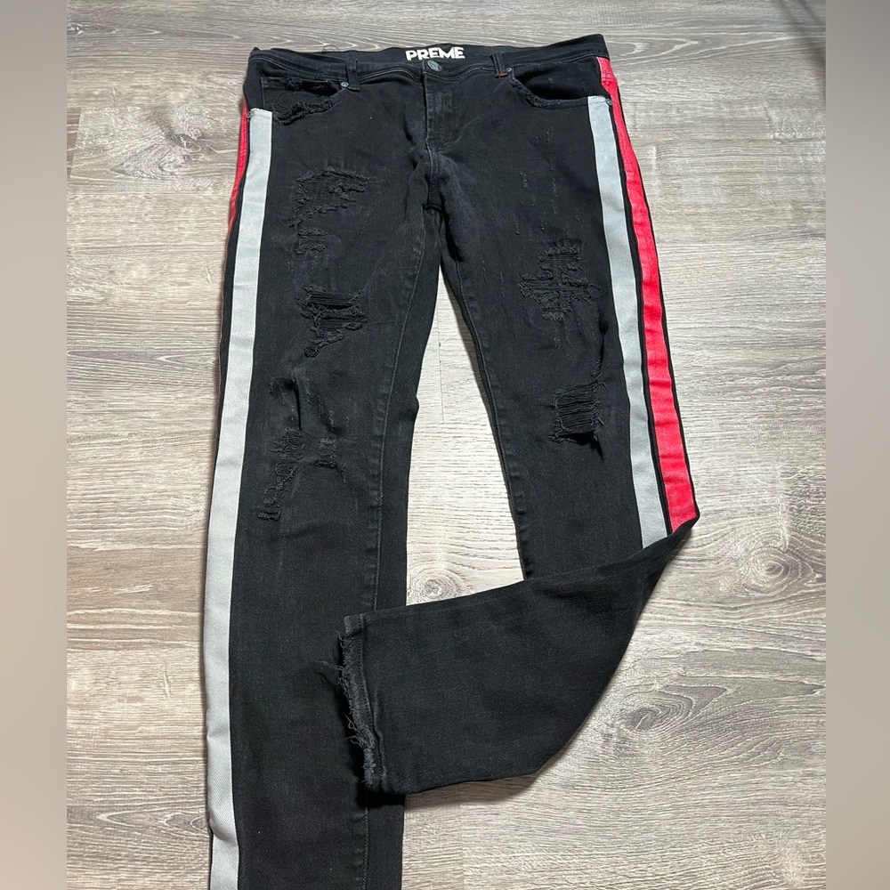 Preme‎ Men Striped Jean- 36x33